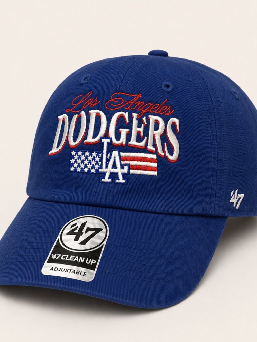 '47 Brand Los Angeles Dodgers Flag Stack Clean Up Cap